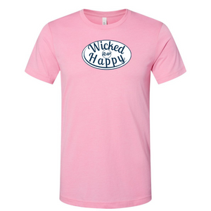 Whole Sale - Short Sleeve - Heather Bubble Gum Pink - White Logo