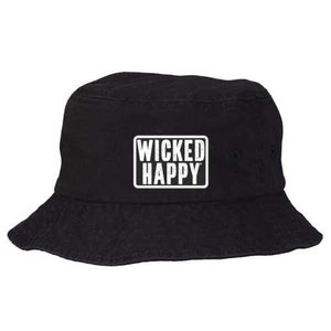 Bucket Hat - Black - Black West Coast Logo