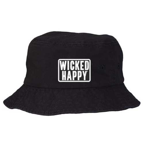 Bucket Hat - Black - Black West Coast Logo