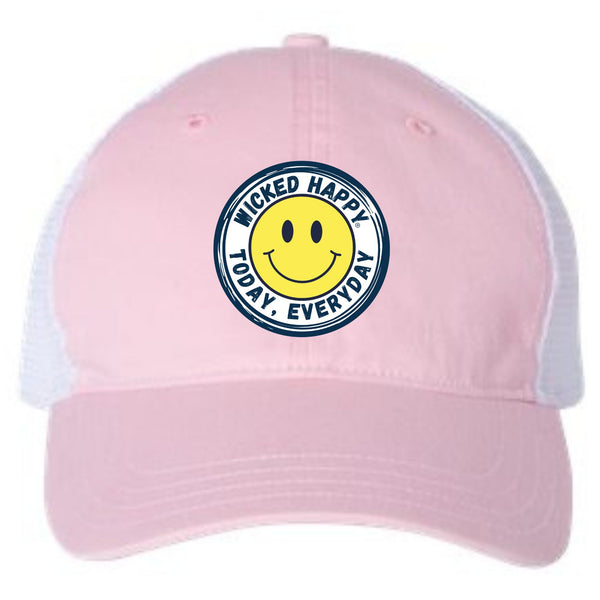 All Smiles - Garment Washed Trucker Cap