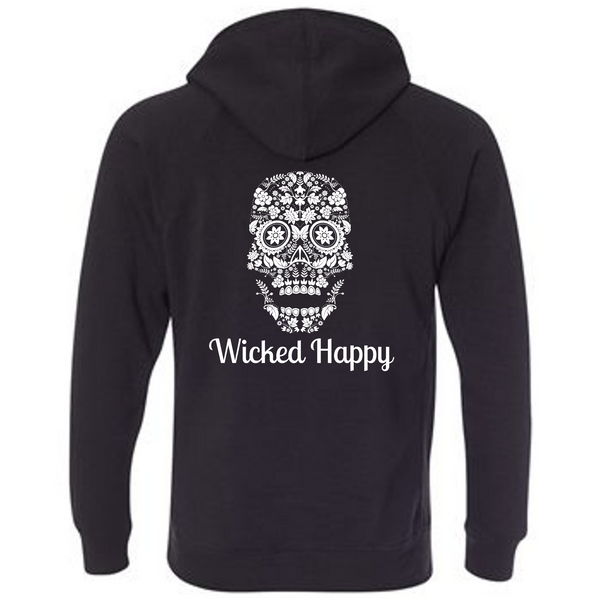 Wicked Happy - Skull Face Black