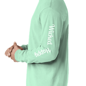 Signature Long Sleeve-Sea Foam/White Logo