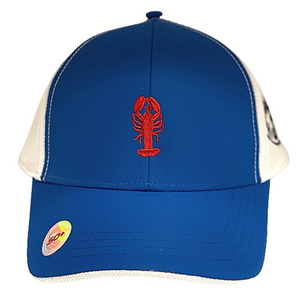 Wicked Happy Lobster Mesh Back Cap - Royal Front/White Back