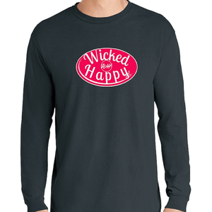 Signature Long Sleeve-Denim Color Shirt/Red Logo