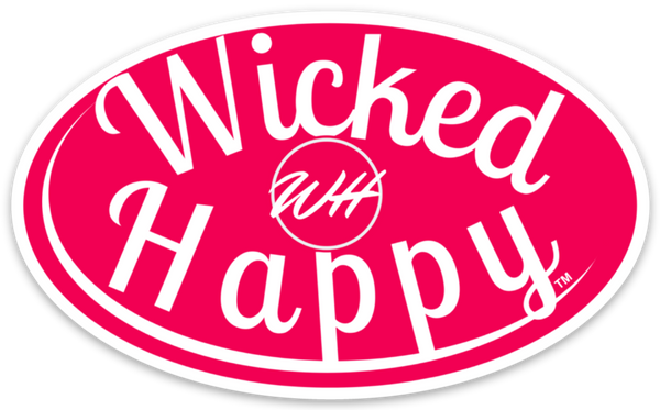 Wicked Happy Signature Stickers - Red