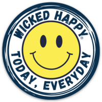Wicked Happy Smiley Stickers