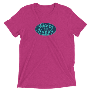 Signature Unisex Berry TriBlend-Navy Logo