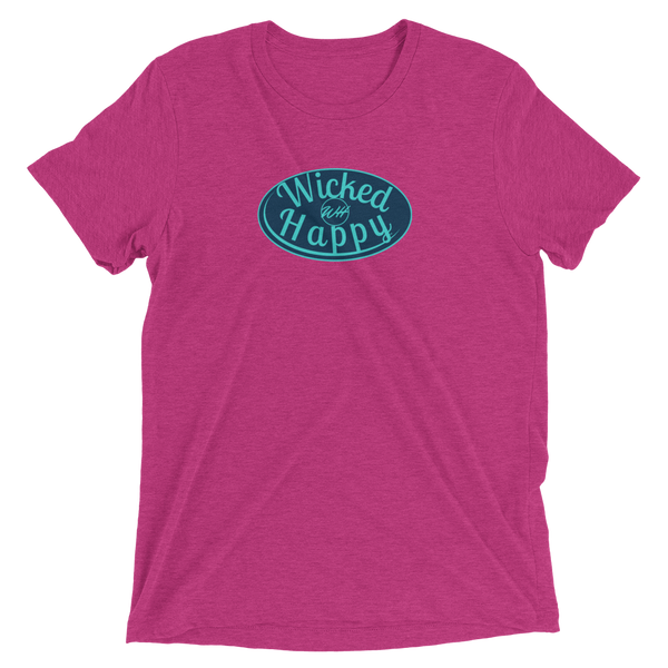 Signature Unisex Berry TriBlend-Navy Logo