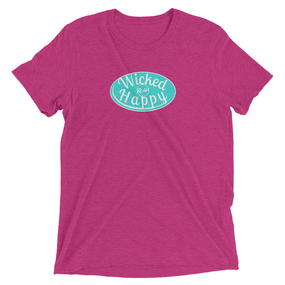 Signature Unisex Pink TriBlend-Aqua Logo