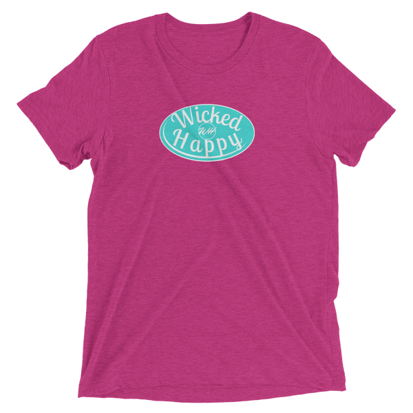 Signature Unisex Pink TriBlend-Aqua Logo