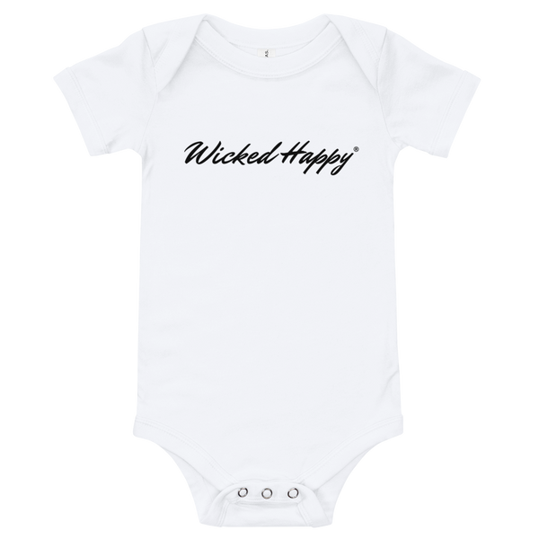 Wicked Happy One Piece - Black Script