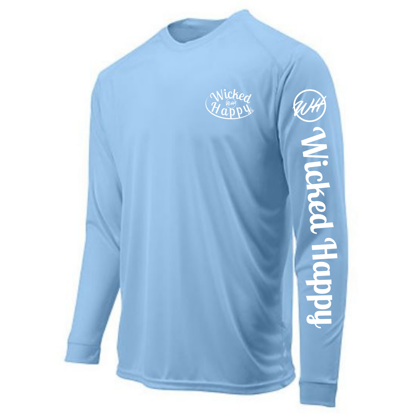 Long Sleeve Microfiber Performance Shirt - Blue Mist