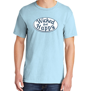 SIGNATURE SHORT SLEEVE-LIGHT BLUE/WHITE-NAVY LOGO