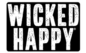 Wicked Happy West Coast Stickers - Black