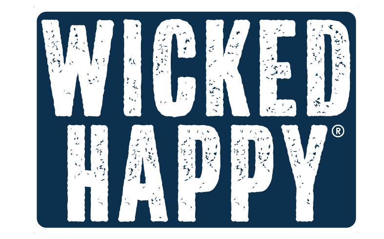 Wicked Happy West Coast Stickers - Navy