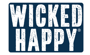 Wicked Happy West Coast Stickers - Navy