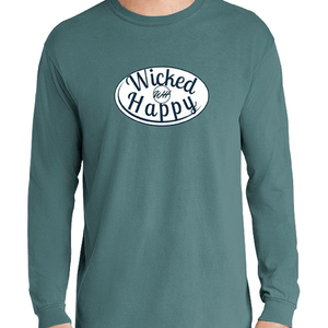 Signature Long Sleeve-Ice Blue/White Logo