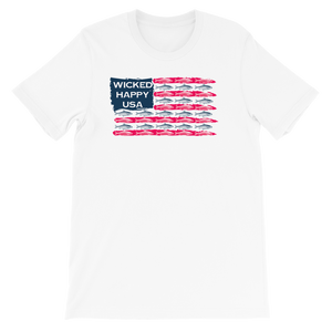 Fish Flag - White Unisex Triblend