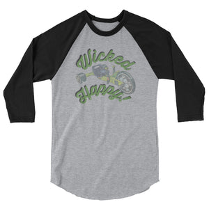 Wicked Happy Roadster - 3/4 sleeve raglan shirt