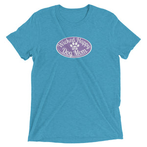 Wicked Happy Dog Mom - Triblend - Lavender Logo