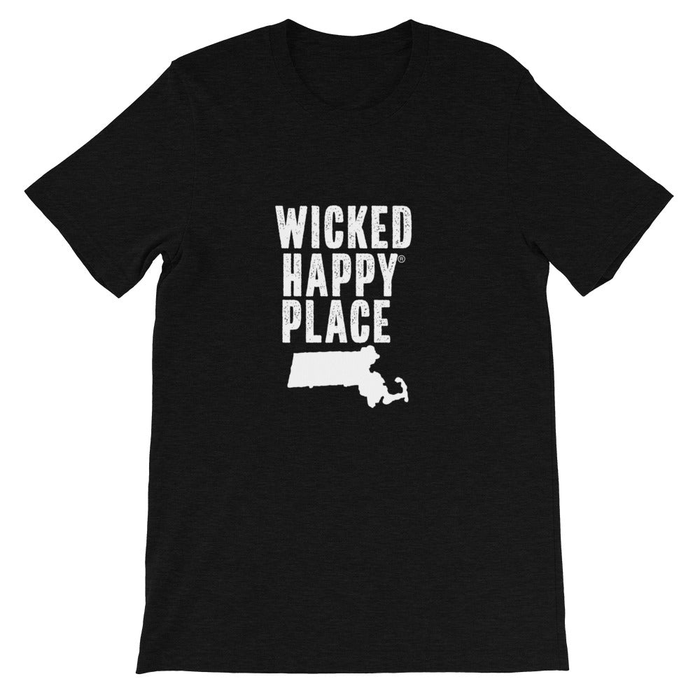 Massachusetts-Wicked Happy Unisex T-Shirt