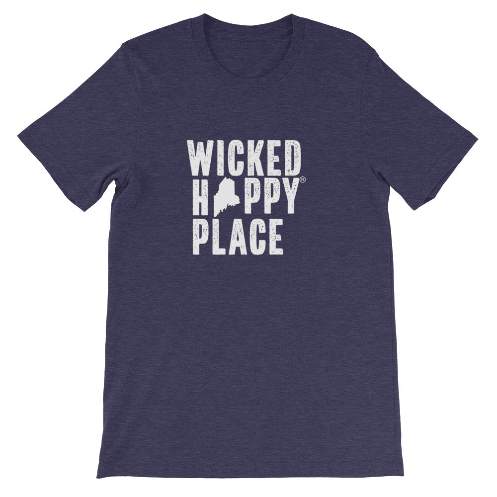 Maine-Wicked Happy Place Unisex T-Shirt