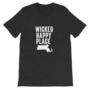 Massachusetts-Wicked Happy Unisex T-Shirt