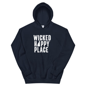 New Hampshire-Wicked Happy Place Unisex Hooded Sweatshirt