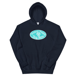 Wicked Happy Dog Mom - Hoodie Aqua Logo