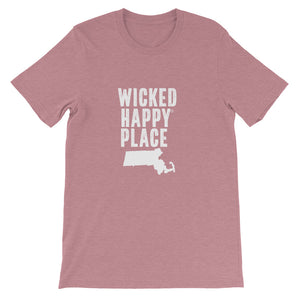 Massachusetts-Wicked Happy Unisex T-Shirt