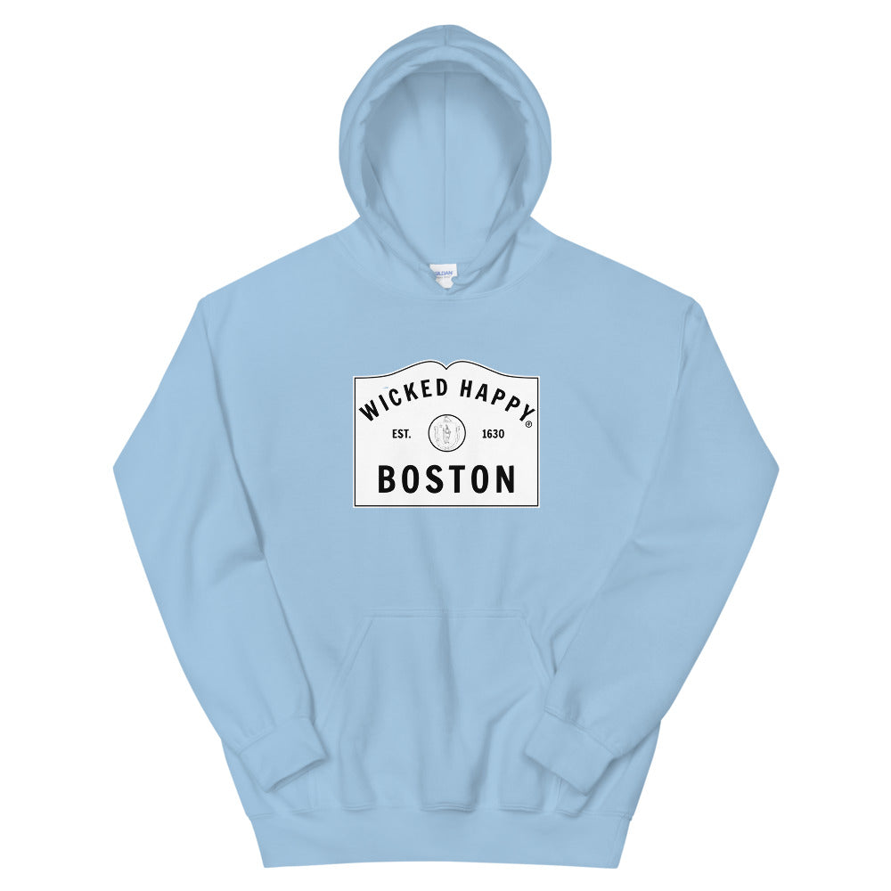 Wicked Happy Welcome to Boston - Unisex Hoodie Wicked Happy Welcome to Boston - Unisex Hoodie