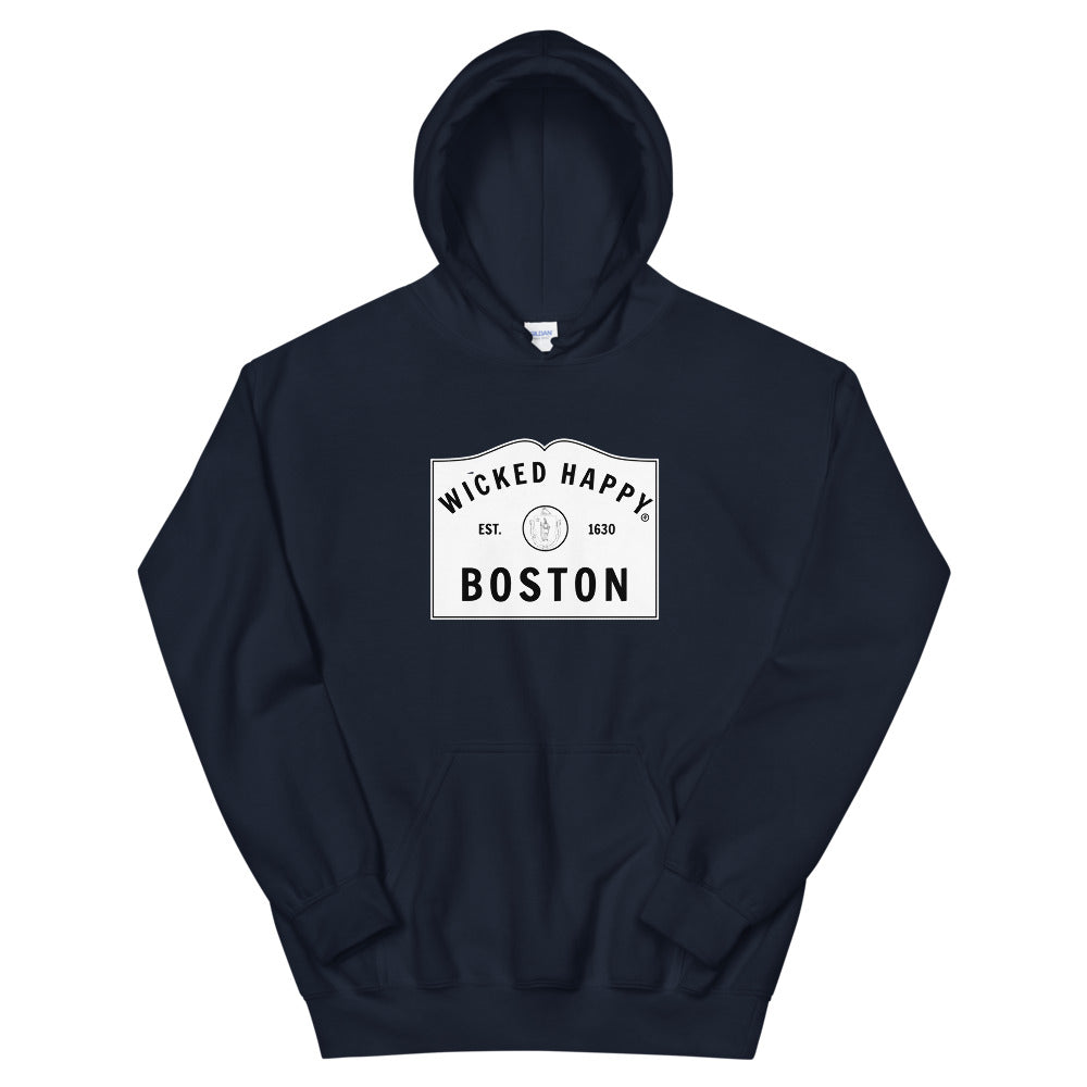 Wicked Happy Welcome to Boston - Unisex Hoodie Wicked Happy Welcome to Boston - Unisex Hoodie