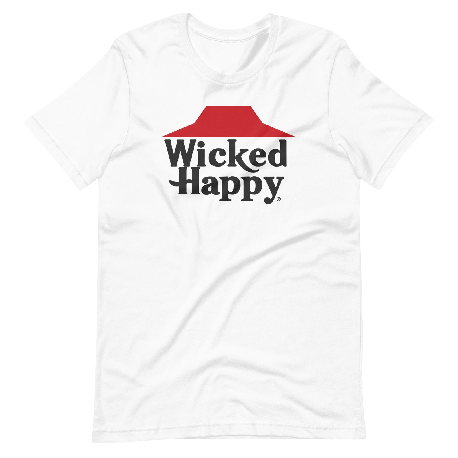 Wicked Happy the Hut Unisex t-shirt