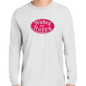 Signature Long Sleeve-White/Red Logo